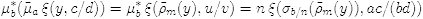 $$\mu_b^*(\tilde\mu_a\,\xi(y,c/d))=\mu_b^*\,\xi(\tilde\rho_m(y),u/v)=n\,\xi( \sigma_{b/n}(\tilde\rho_m(y)),ac/(bd))$$